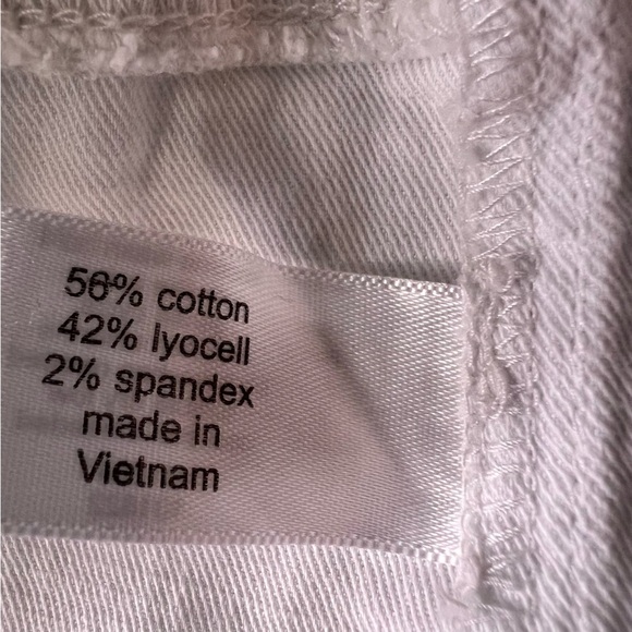 Lane Bryant White Cotton Spandex Lyocell High Waisted Shorts Size 14/16 - Picture 8 of 9